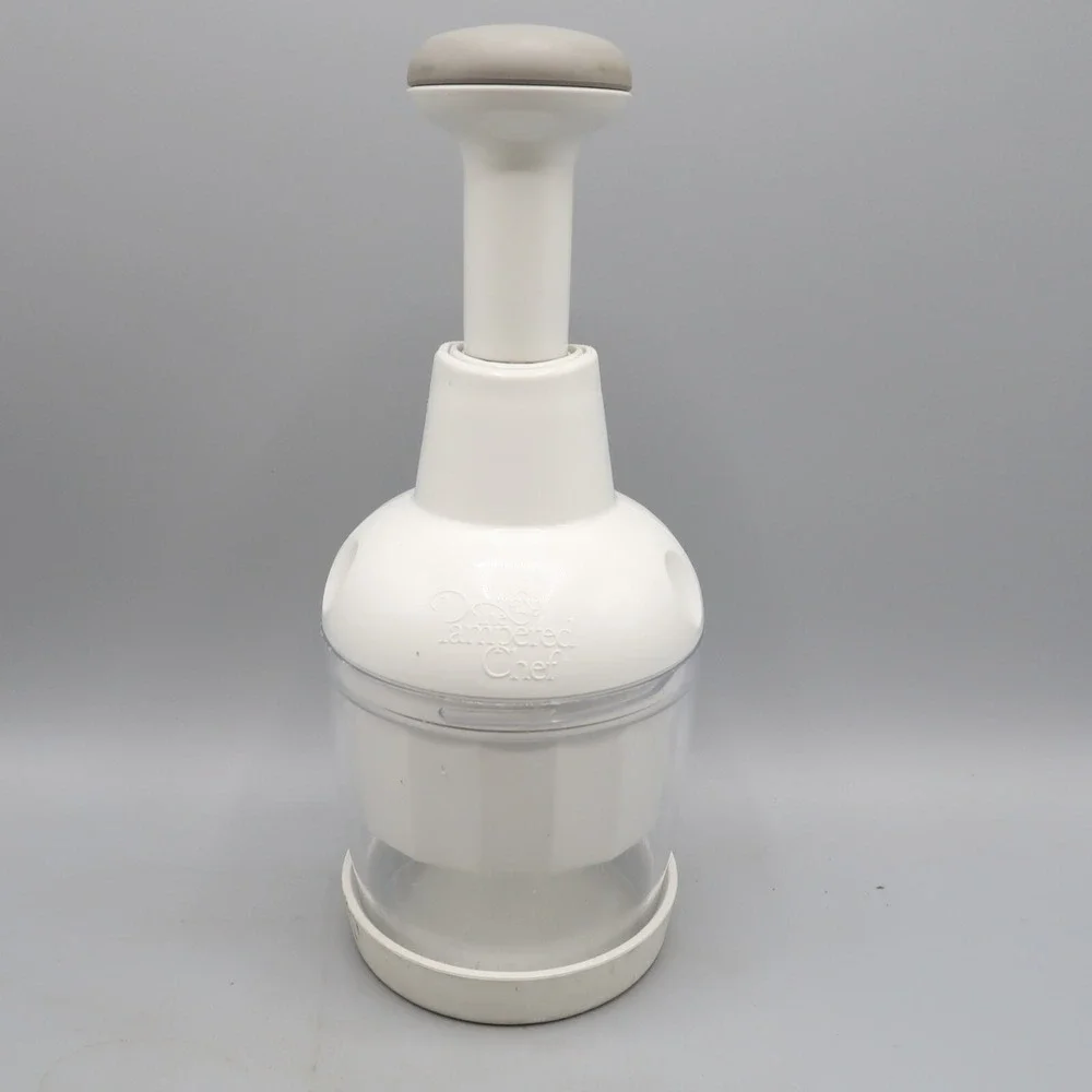 PAMPERED CHEF Food Hand Chop Chopper Processor Push Function